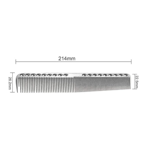 Kannettava hiusmuotoilija erikoisalumiinikampatyökalut (hopea, iso) 1 kpl silver 18CM