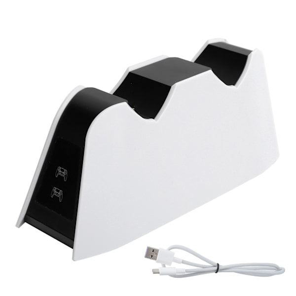 Bærbar Dual Gamepad Ladestation til PS5-controller