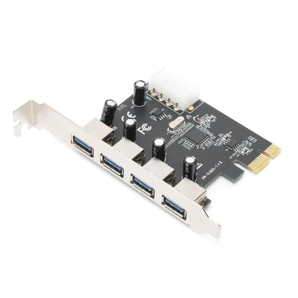 4 Port USB 3.0 PCI Express til USB 3.0 PCIe-kort USB3.0-konverter NEC-adapter