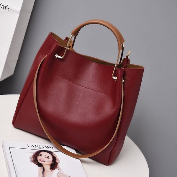 Læder håndtasker Håndtasker Dame Messenger Bag Big Tote