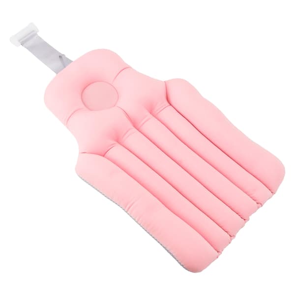 Badkudde med Nackstöd och Hål för Huvudet, Rosa