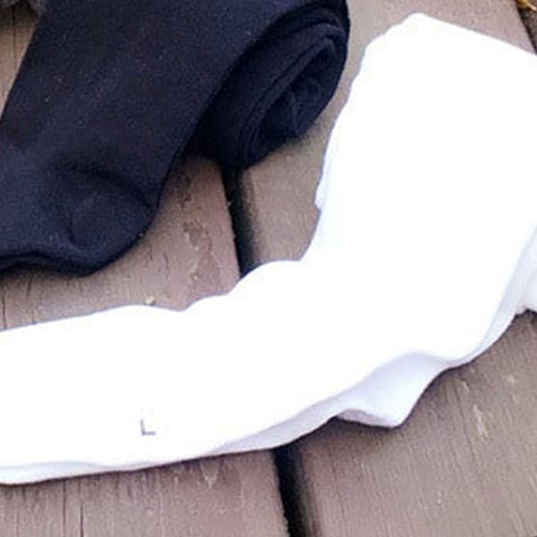Dansstrumpbyxor i enfärgad, elastisk och bekväm design - Danstights, Leggings, Strumpor för barn, Vit, M: 7-9 år