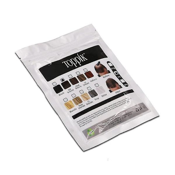 50 g pose hårfiberpulver, genopladningspose til tykt hår i flere farver 50 g hvid 50g White