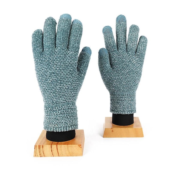Strikkede hansker "berøringsskjermhansker for damer, varme strikkehansker" (2 par) color 7