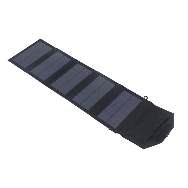 15W 5V Dobbelt USB Bærbar Foldbar Solpanel Oplader Udendørs