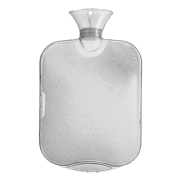 Varmtvannsflaske Gummi Varmtvannsflaske Varm og kald terapi, 2 liter Hvit Hvit White