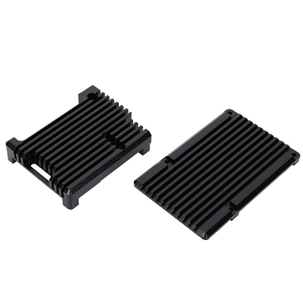 Kølekasse i sort aluminiumslegering til bundkort, passer til Raspberry Pi 3. model B 2b 3b