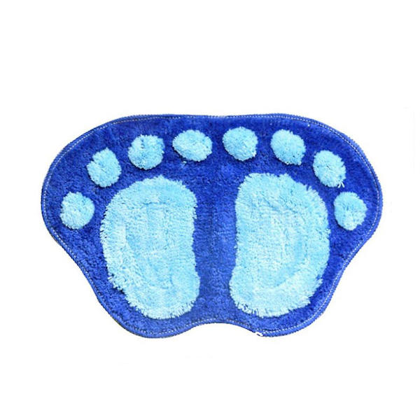 Print Kylpymatot Liukumattomat Kylpyhuoneen Matto WC Kylpyhuoneen Matto Kylpytyyny matot Mikrokuituiset Minimatot Kylpyhuonetarvikkeet Sininen Blue