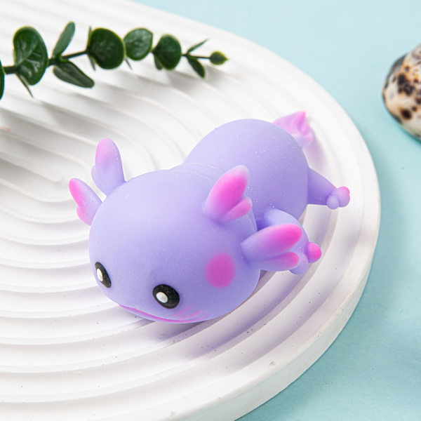 【BQ】1/4 Søde Axolotl Squishy Legetøj, Bløde og Bedårende Klemmelegetøj - Blød 1pc Random