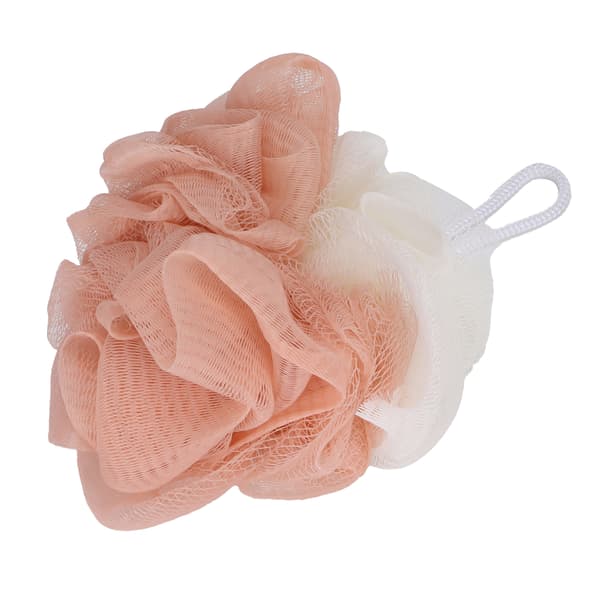 To-tonet delikat skummende net-loofah badebold