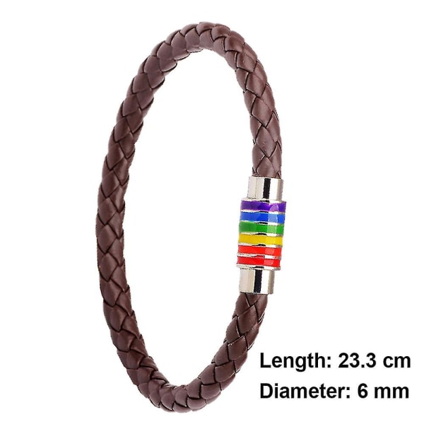 2st läderarmband för män, nötläderarmband, justerbart