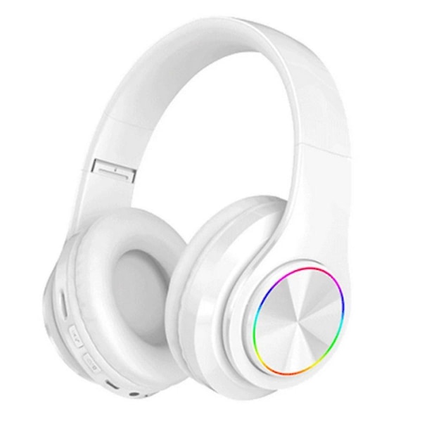 Bluetooth-hodetelefoner Trådløse hodetelefoner over øret med mikrofon white