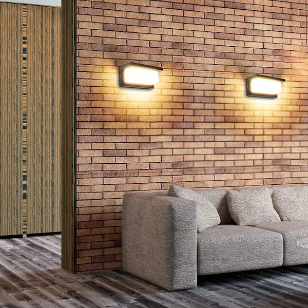 18w Led utomhusvägglampa med rörelsesensor Moderni vattentät