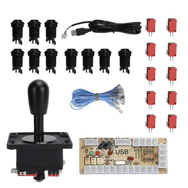 DIY Arcade Game Kit - USB Joystick med PC-spill-adapter