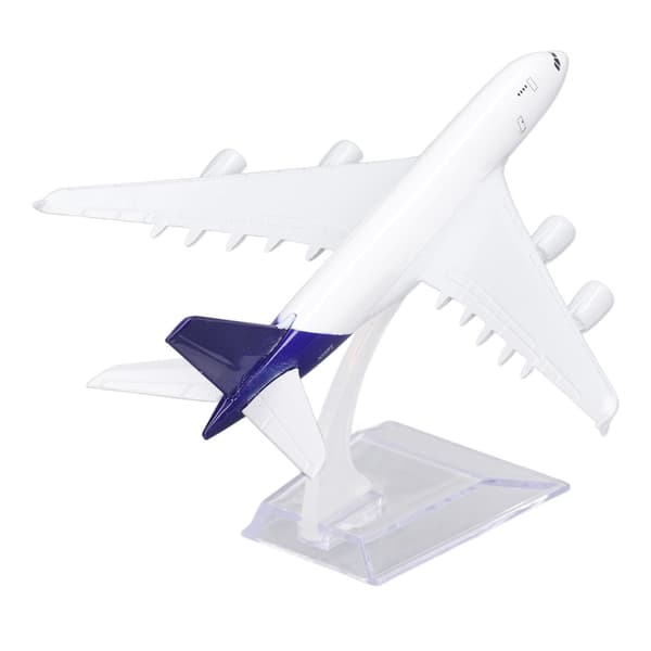 Legeringsflymodel Høj Simulation Fly Dekorationssamling Model med Baseholder