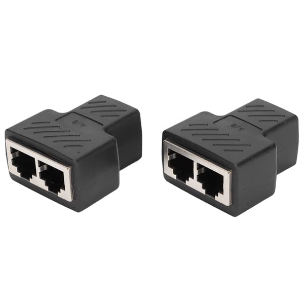 2 stk. Ethernet-splitter - Udvid dine netværksforbindelser