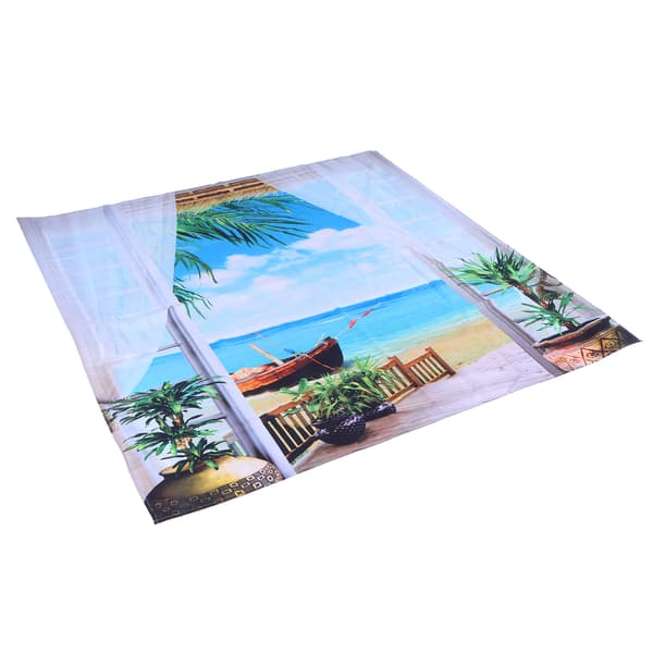 Landskabsmønster Polyester Gobelinvægophæng til Soveværelse Altan 230x180cm