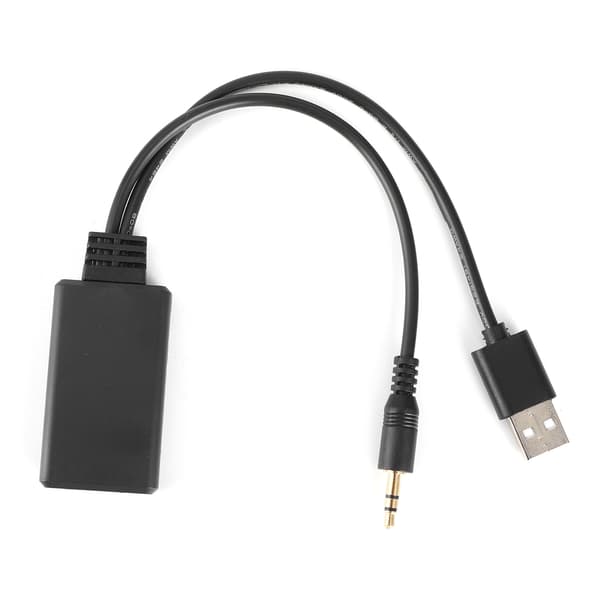 Bluetooth 5.0 Mottaker Adapter USB 3.5mm AUX Stereo Audio Bilhøyttaler Universal Kabel