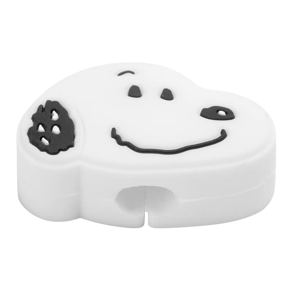 PVC Mobiltelefon Datakabel Skydd Trådskydd USB-kabel Bites Saver Protector Vit