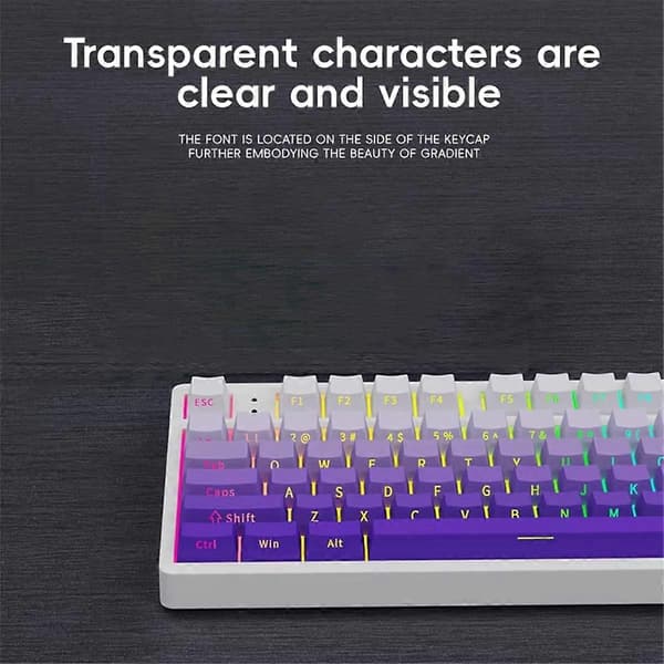 PBT Keycaps Sidegraverede Taster til Mekanisk Gamingtastatur A