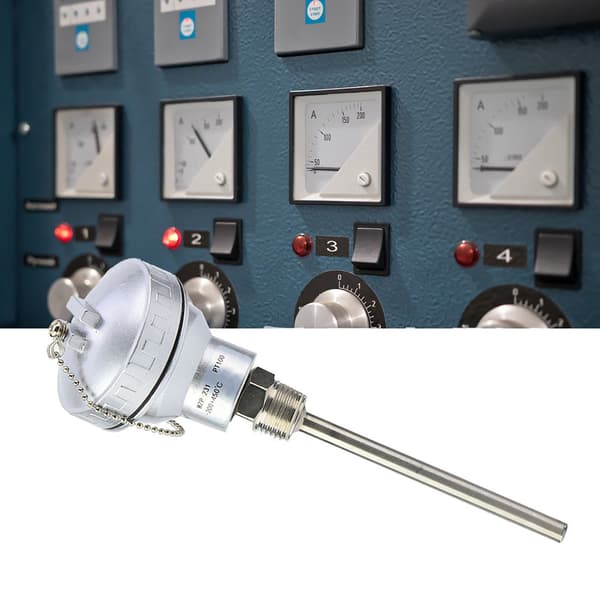 RTD PT100 Temperaturføler Probe 1/2\" NPT Gjenge Termoelement Terminalhode (PT 100mm)