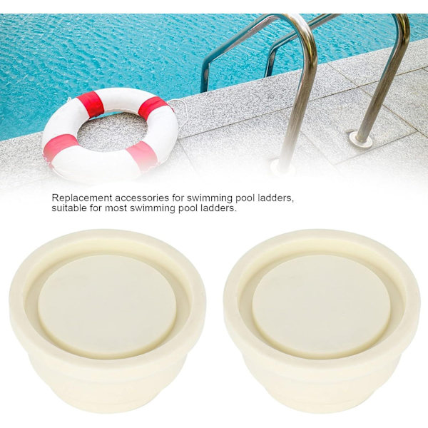 2-pack poolstege stötfångare, gummistoppare för poolstege