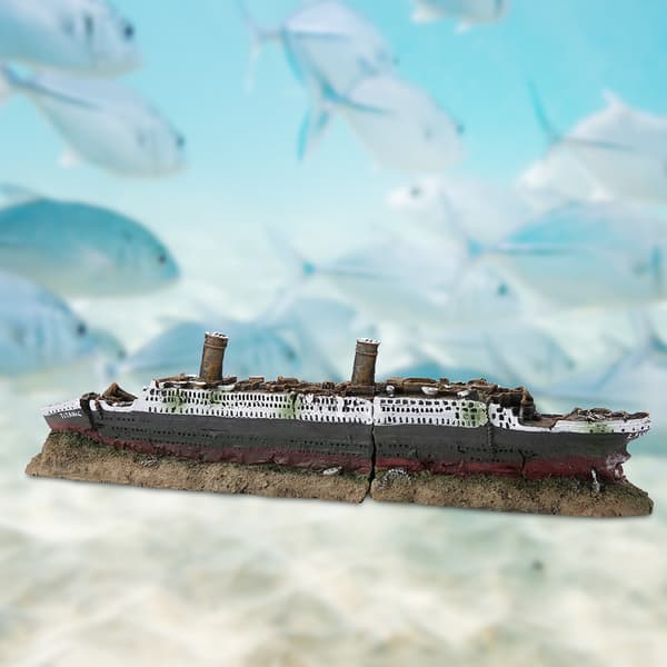 Titanic Shipwreck Aquarium Dekoration