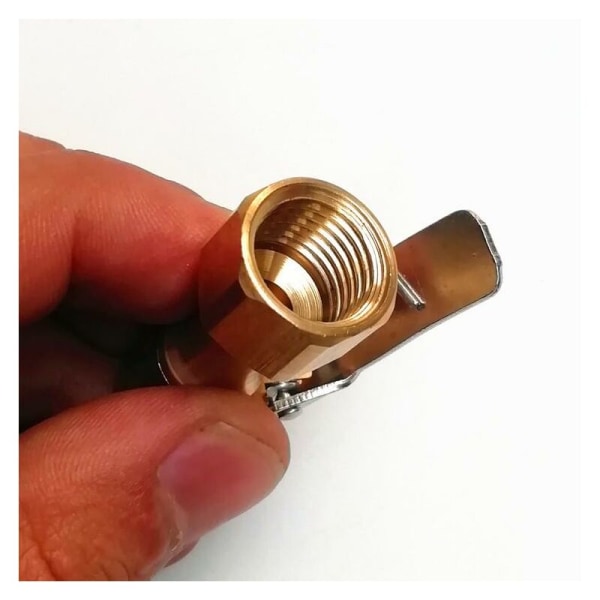 Mätare Luftmunstycke Däcktryck Mätare Klämma Luftmunstycke Ventil Inflator Tube