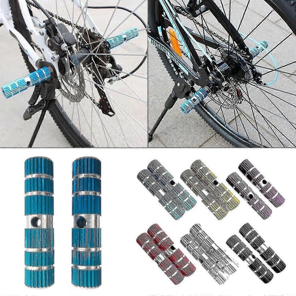 Cykelsupport til stuntcykler i aluminium med cylinderformet fod til BMX-cykler - JA Silver