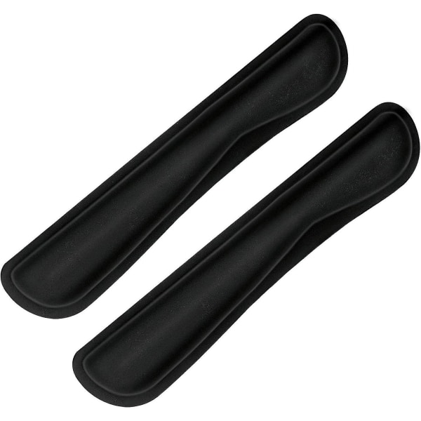 2-pack, svart handledsstöd, handledsdyna för tangentbord, Memory Foam -dator