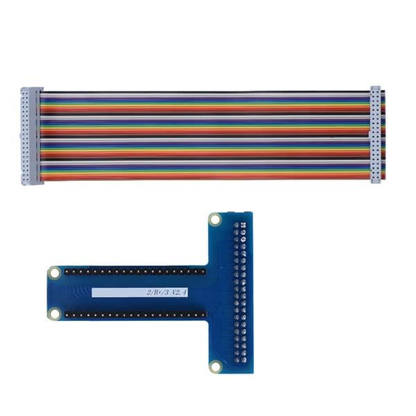 Raspberry Pi GPIO-forlengningskort med 40-pins flatkabel