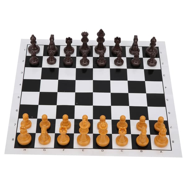 Bärbart 2 i 1 Schack- och Damspel Resespel Intelligent Leksak