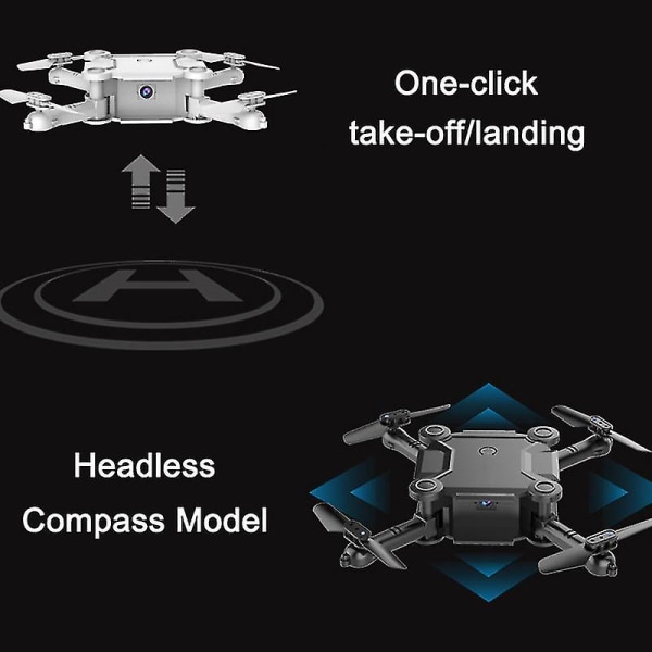 Mini Rc Drone Wifi Selfie Taitettava 2,4g Quadcopter kaukosäätimellä No Aerial Photography