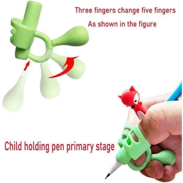 Penholder, fingerguider til børn, skrivehjælpemidler - Pakke med 15 ergonomisk designede fingerguider til børn og studerende