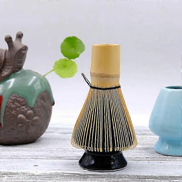 【BQ】3 delar retro bambu Matcha tevispsset för japansk teceremoni Black