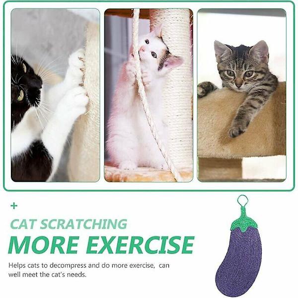 Cat Scratching Boardcat Scratching Matta Sisal Matta anti-scratch Eva Anti-halkmatta Kattleksaksskydd Soffa Möbler aubergine Style