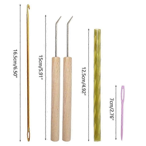 Hantverksverktyg Aluminium Synål för Virkprojekt