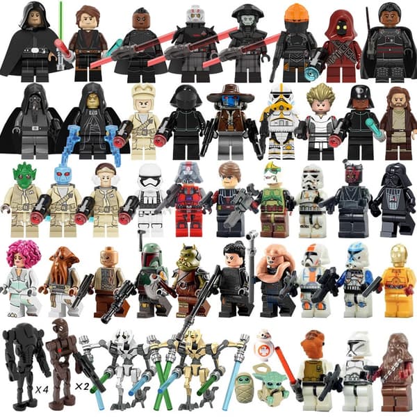 【BQ】50 Star Wars minifigurer, inklusive Luke og Darth Vader size:50 pcs