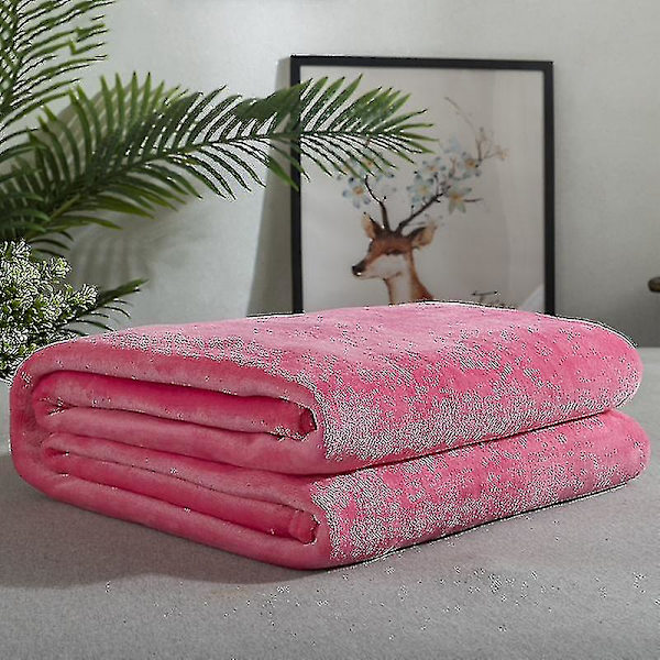 Täckefilt Mikrofiberflanell Mjuka filtar för bäddsoffor till soffa Ultravarma för alla årstider Gratis frakt Xinda Watermelon Red 100*150cm