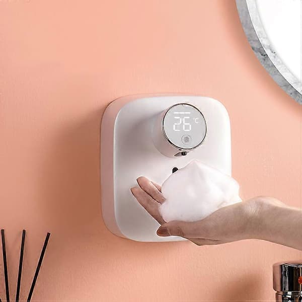 Smart vandtæt vægmonteret skumsæbedispenser - kompakt automatisk håndsæbepumpe blue