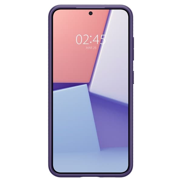 【BQ】Spigen Galaxy S24 kompatibelt mobildeksel Liquid Air mørk lilla - Perfekt 60