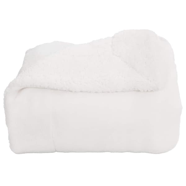 Kastetæppe Hvid 150 x 200 cm Fleece