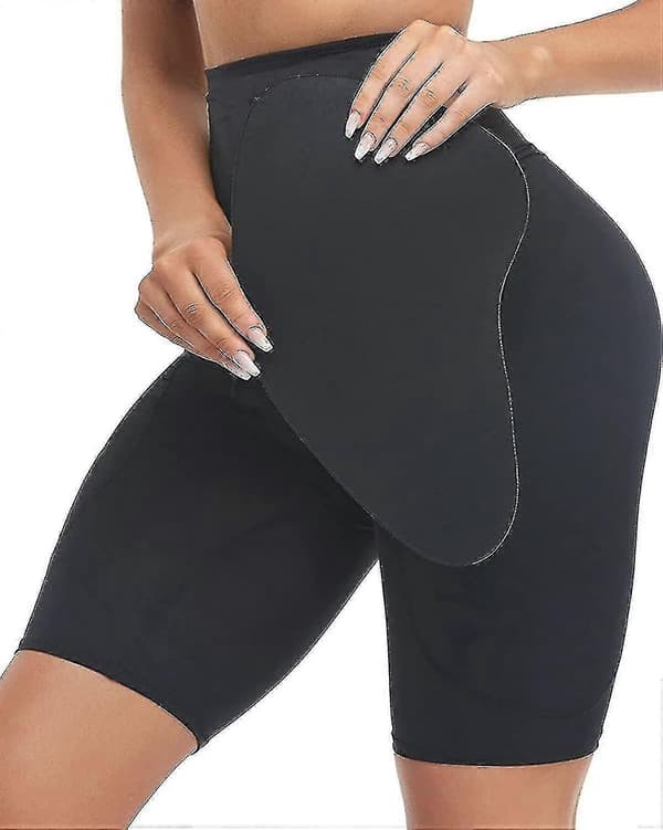 【BQ】Höftkuddar för Kvinnor Shapewear Höftförstärkare Formande Underkläder Vadderade Rumppads Höftdoppskuddar - Perfekt Black Black Medium
