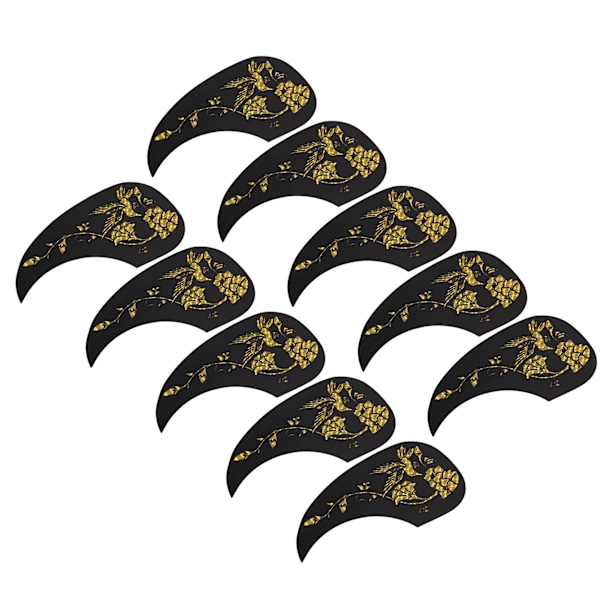 10 st PVC Gitarrskyddsplattor Akustisk Gitarr Repskydd Guld Stränginstrument Tillbehör