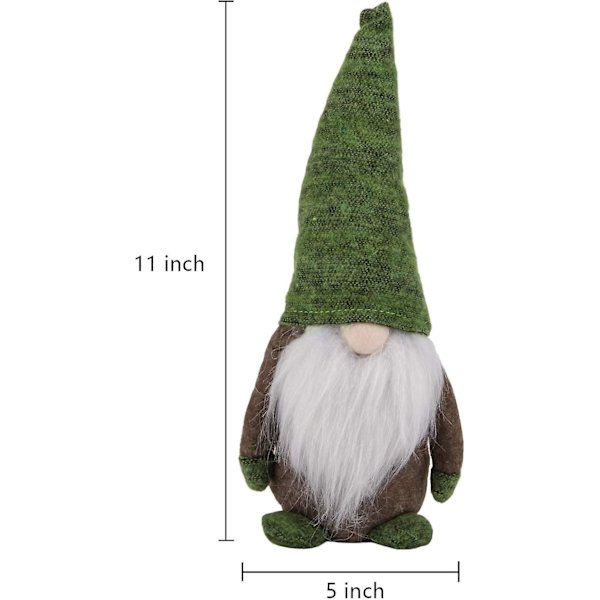 2 stycken 11-tums jultomtar Herr och fru.