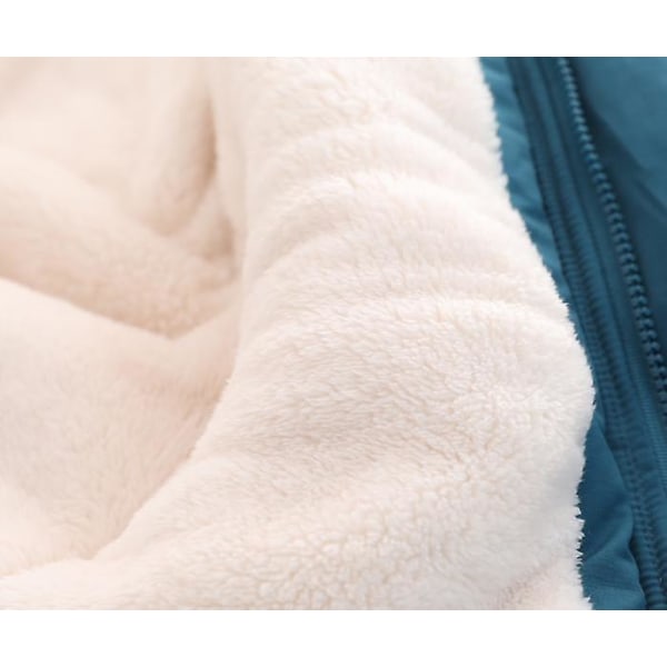 Pojkar Vinterjackor Dunjacka Hooded Snowsuit Parka Vindtät överrock Navy 90cm