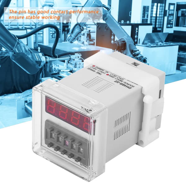 DH48S-2Z 220V 8 Pin Digital Display Timer Tidsrelæ til Tidsforsinkelseskontrol
