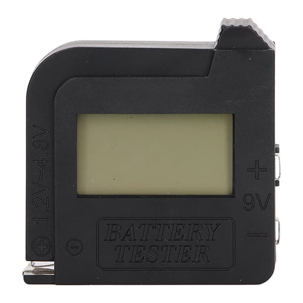 Digital batteritester LCD-display Nøjagtig detektion Bærbar checker til C AA AAA