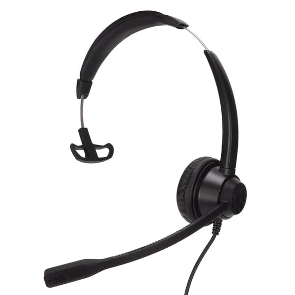 Mobiltelefonhodetelefon med mikrofon og mute - RJ9 Single Ear Headset