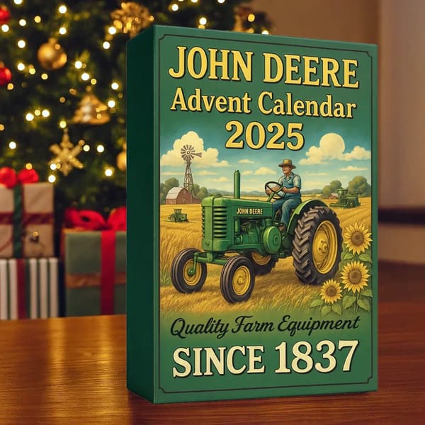 【BQ】24-dagers *John Deere Adventskalender 2025 Traktor Blind Box, Julegave